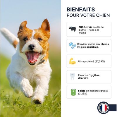 France Croquettes - Oreilles de Buffle XL - Riche en protéines