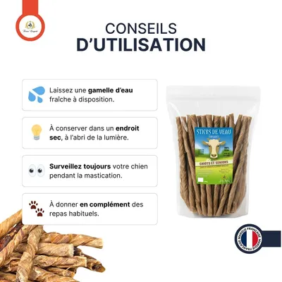 France Croquettes - Torsadés de veau - 100% naturel