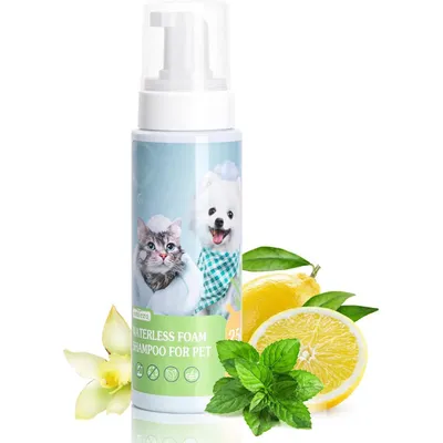 ZENITHMIND Shampooing moussant sec pour chien, chat et lapin