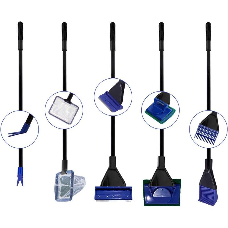 ZENITHMIND Nobleza Aquarium kit de nettoyage, 5 en 1