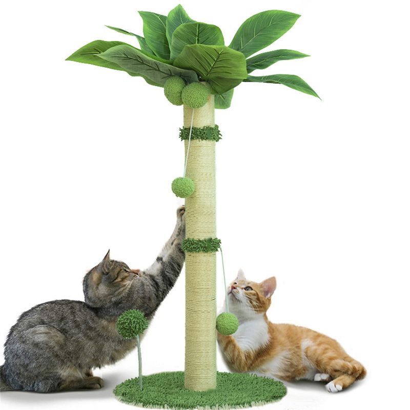 IntiMeg Kratzbaum für Katzen 80 cm – Kokospalme