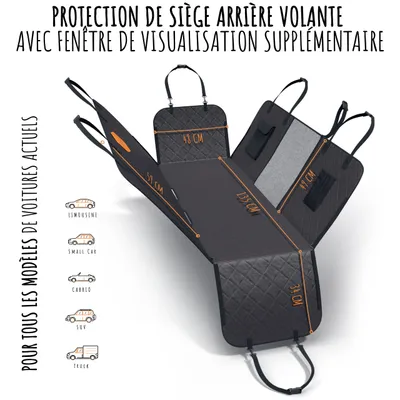 Rudelkönig Couverture siège arrière pour chiens
