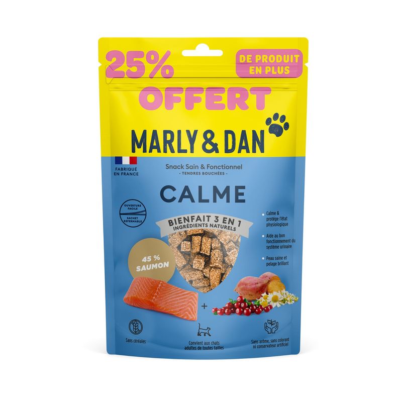 Marly & Dan - Friandises Sans Céréales "Calme" pour Chat