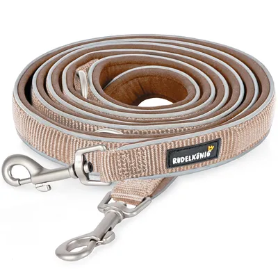 Rudelkönig Laisse pour chien Paola avec rembourrage réfléchissant Rudelkönig Laisse pour chien Paola avec rembourrage réfléchissant