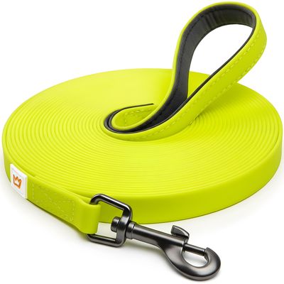 Rudelkönig Lounge pour chien - 5/10m Laisse avec dragonne 10m Jaune