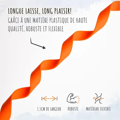 Rudelkönig Lounge pour chien - 5/10m Laisse avec dragonne