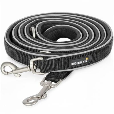 Rudelkönig Laisse pour chien Paola avec rembourrage réfléchissant
