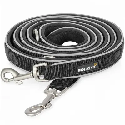 Rudelkönig Laisse pour chien Paola avec rembourrage réfléchissant Rudelkönig Laisse pour chien Paola avec rembourrage réfléchissant