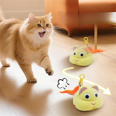 IntiMeg Jouet pour chat en forme de souris mobile