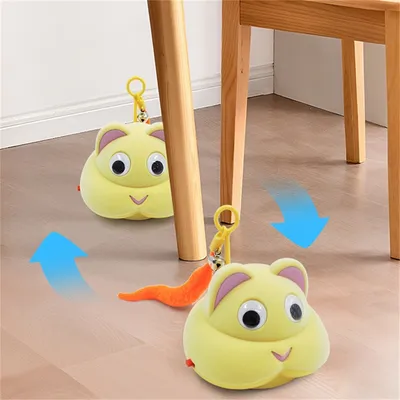 IntiMeg Jouet pour chat en forme de souris mobile