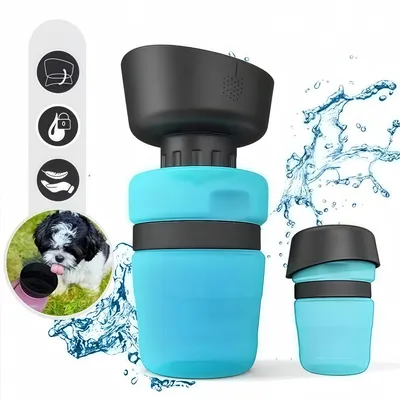 FurryFusion Bouteille de voyage pour animaux de compagnie 520 ml