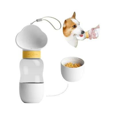 ZenPets Botella de agua para perros para usar fuera de casa