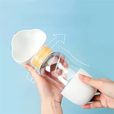 ZenPets Botella de agua para perros para usar fuera de casa