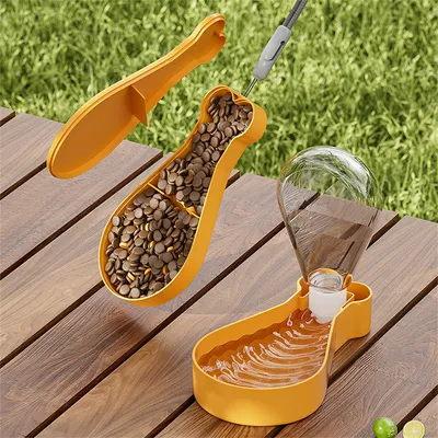 Petopia Vaso portátil para comida y agua para perros y gatos