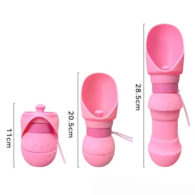 IntiMeg Gamelle de voyage en silicone pour chien