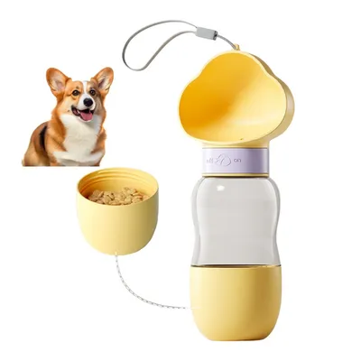 ZenPets Botella de agua para perros para usar fuera de casa