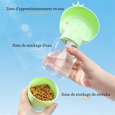 Petopia Botella de agua para pasear al perro