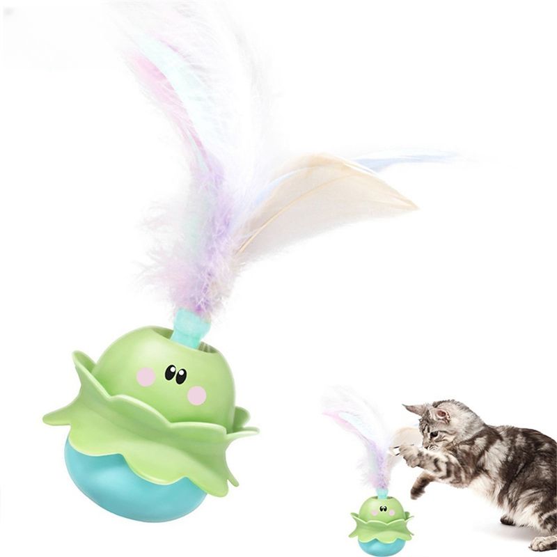 IntiMeg Jouet oscillant pour chat avec plume
