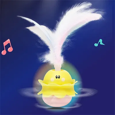 IntiMeg Jouet oscillant pour chat avec plume