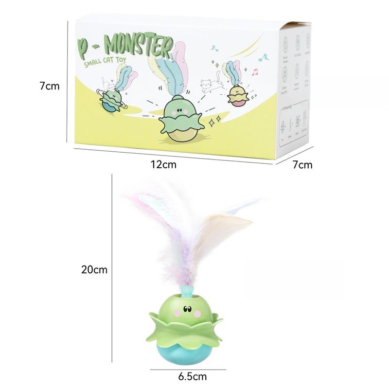 IntiMeg Jouet oscillant pour chat avec plume