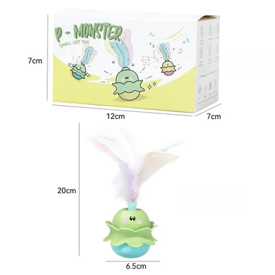 IntiMeg Jouet oscillant pour chat avec plume