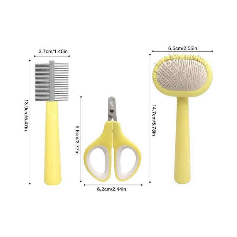 ZenPets Ensemble de peignes pour animaux de compagnie