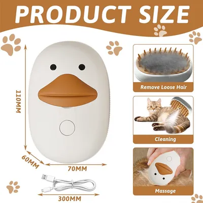 IntiMeg Brosse à vapeur pour chien et chat