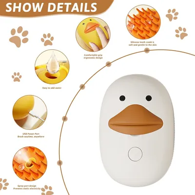 IntiMeg Brosse à vapeur pour chien et chat