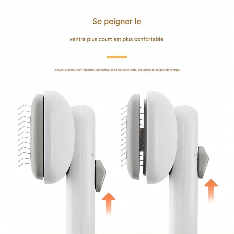 FurryFusion Brosse auto - nettoyante pour chien et chat