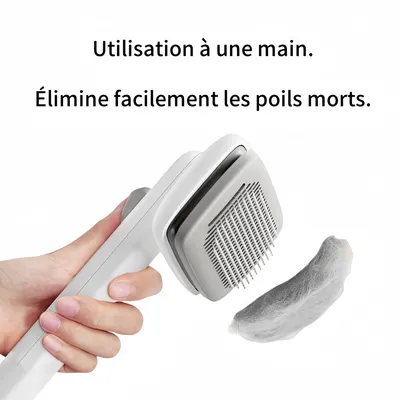 FurryFusion Brosse auto - nettoyante pour chien et chat