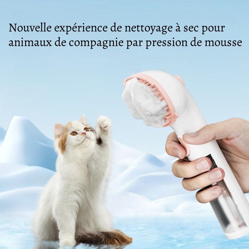 Petopia Brosse à mousse sans rinçage pour animaux de compagnie