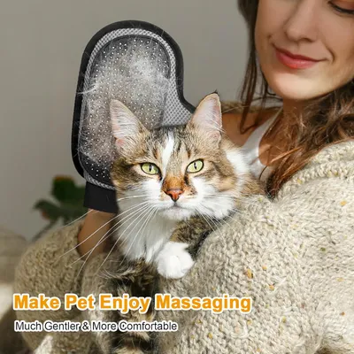 UAMLY Gants de toilettage pour animaux de compagnie