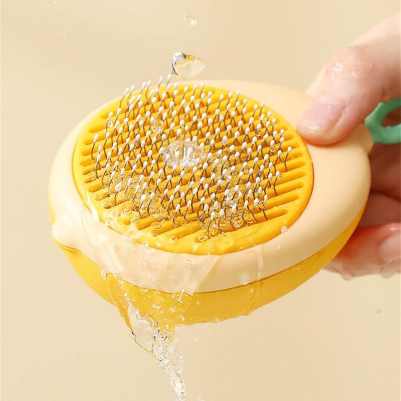 Zenpets Brosse pour chat avec bouton de déverrouillage