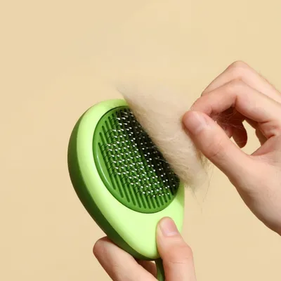 Zenpets Brosse pour chat avec bouton de déverrouillage