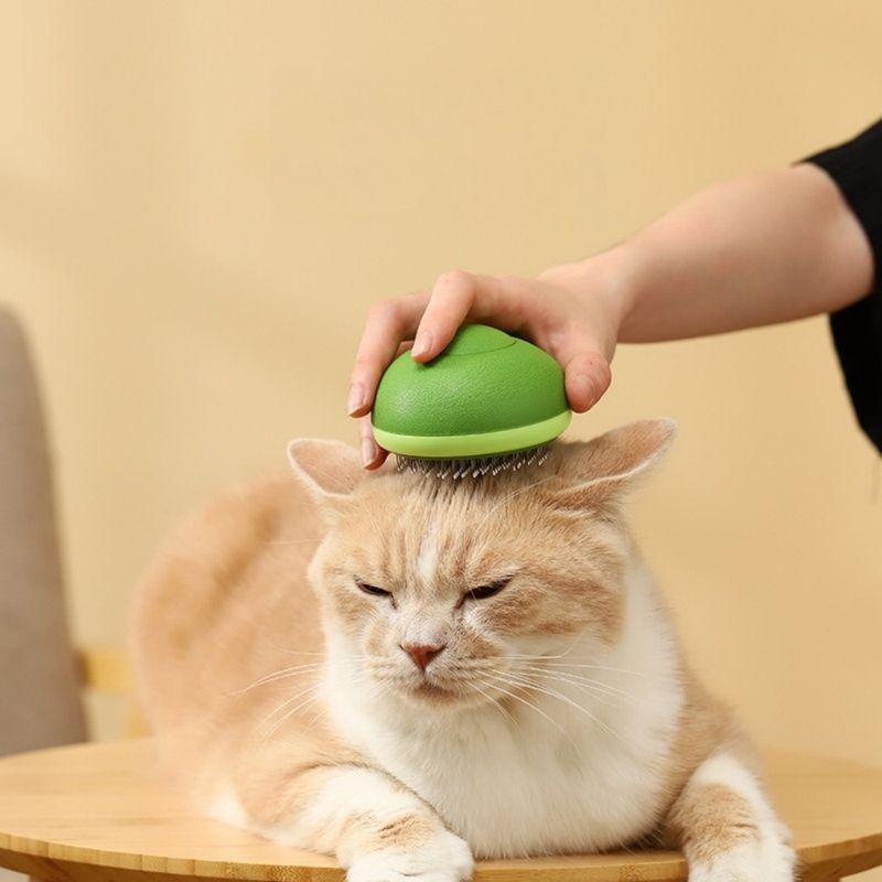 Zenpets Brosse pour chat avec bouton de déverrouillage