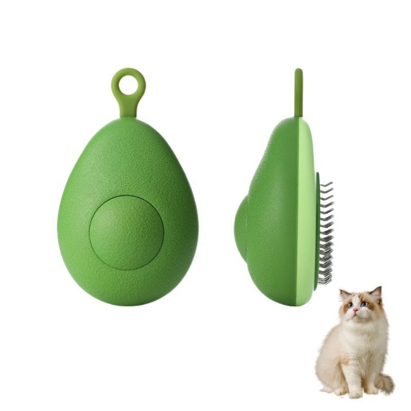 Zenpets Brosse pour chat avec bouton de déverrouillage