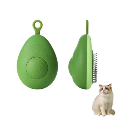 Zenpets Brosse pour chat avec bouton de déverrouillage