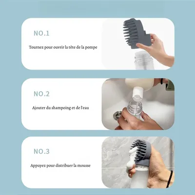Petopia Brosse de bain multifonctionnelle pour animaux de compagnie