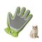 Zenpets Gants de toilettage pour animaux vert