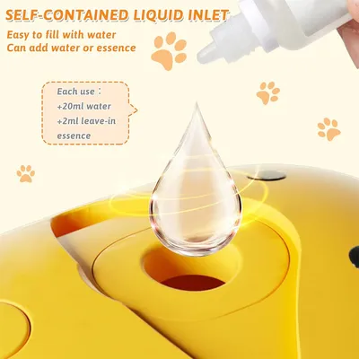 IntiMeg Brosse à vapeur 3 en 1 pour chien et chat