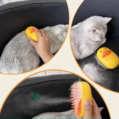 IntiMeg Brosse à vapeur 3 en 1 pour chien et chat