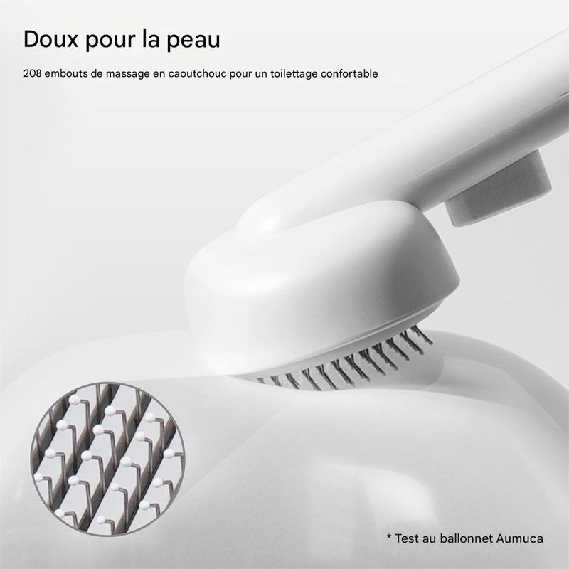 IntiMeg Brosse autonettoyante à vapeur pour chat