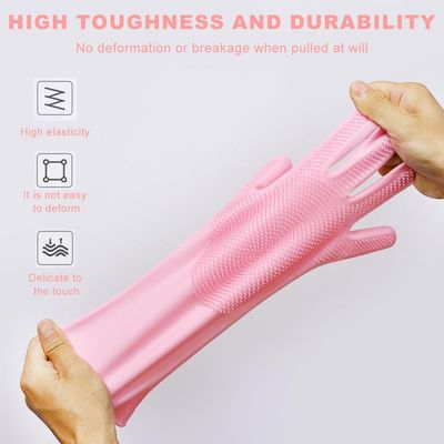 UAMLY Gants de nettoyage en silicone allongés pour chats