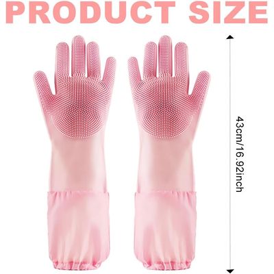 UAMLY Gants de nettoyage en silicone allongés pour chats