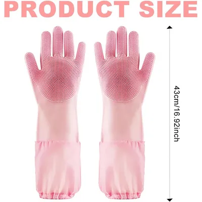 UAMLY Gants de nettoyage en silicone allongés pour chats