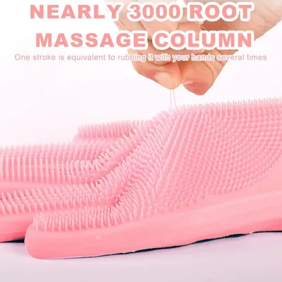 UAMLY Gants de nettoyage en silicone allongés pour chats