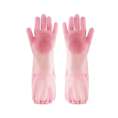 UAMLY Gants de nettoyage en silicone allongés pour chats