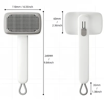 FurryFusion Brosse auto - nettoyante pour chien et chat