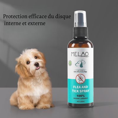 Petopia Spray antipuces pour animaux de compagnie de 100 ml