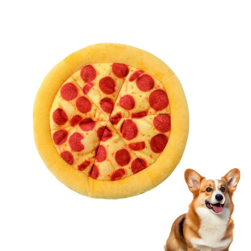 Petopia Jouet à pizza en peluche pour chien et chat